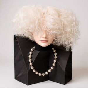 Chunky Gold Ball Choker Necklace ROGET TM EDGY Modernist CUFF VIXON Holidays